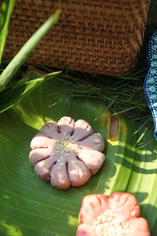 Biscuit Feuilleté-Coeur Fondant Au Taro