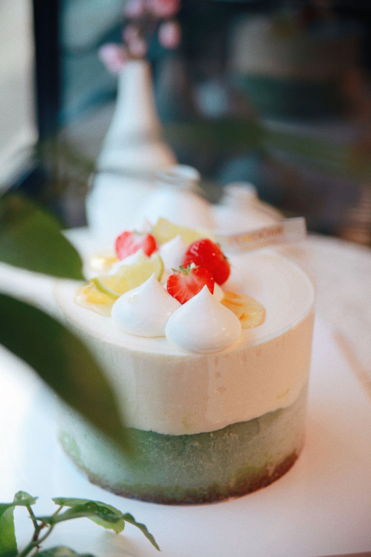Double Cheesecake Matcha Et Yuzu